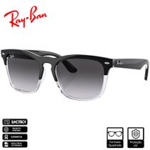 Óculos de Sol Ray-Ban Original Steve Polido Preto Cinza Degradê - RB4487 66308G 54-18