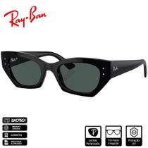 Óculos de Sol Ray-Ban Original Zena Bio-Based Preto Polido Cinza Es Polarizado - RB4430 667781 52-22 Óculos de Sol Ray-Ban Original Zena Bio-Based Preto Polido Cinza Es Polarizado - RB4430 667781 52-22