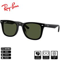 Óculos de Sol Ray-Ban OriginalRB4420Preto Polido VerdeClássico G-15 Polarizado - RB4420 601/9A 65-18