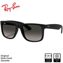Óculos de Sol Ray-Ban Ray-Ban Justin Clássico Mate Preto Cinzento Degradê - RB4165L 601/8G 55-16