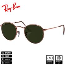 Óculos de Sol Ray-Ban Ray-Ban Round Metal Rose Gold Verde Clássico RB3447 920231 50-21