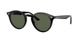 Óculos De Sol Ray ban Rb2180l 601/71 Preto Brilho Redondo