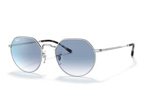 Óculos de sol Ray Ban RB3565 003/3F 55 Jack - Silver / Clear Gradient Blue