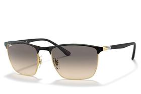 Óculos de sol Ray Ban RB3686 187/32 57 Black On Arista / Clear Gradient Grey Óculos de sol Ray Ban RB3686 187/32 57 Black On Arista / Clear Gradient Grey