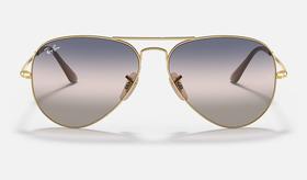 Óculos De Sol Ray-Ban RB3689 001/GE Aviator Metal II 55