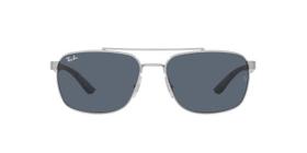 Óculos de Sol Ray-Ban RB3701 924387 Prata Lente Cinza Tam 59