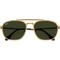 Óculos de Sol Ray Ban RB3708 001 31 59 Ouro Lente Verde Original