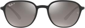 Óculos de Sol Ray-Ban RB4341CH 601S5J Preto Areia Lente Espelhada Cinza Degradê Tam 51