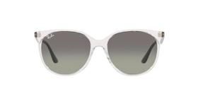 Óculos de Sol Ray-Ban RB4378L 647711 Transparente Lente Cinza Degradê Tam 54