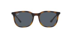 Óculos de Sol Ray-Ban RB4386 710 R5 Tartaruga Lente Azul Tam 54