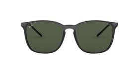 Óculos de Sol Ray-Ban RB4387 601/71 56-18 Preto Brilho Lentes Verde