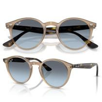 Óculos De Sol Ray Ban Redondo Polido Havana RB2180 Tamanho 51