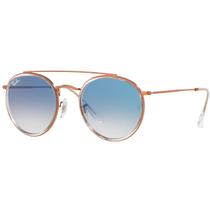 Óculos De Sol Ray-Ban Round Double Bridge Unissex RB3647NL 90683F 51