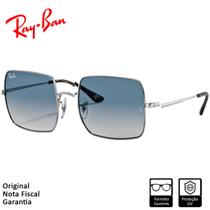 Óculos de Sol Ray-Ban Square 1971 Classic Polido Prata - RB1971L 91493F 54-19