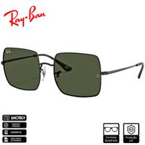 Óculos de Sol Ray-Ban Square 1971 Classic Preto Verde Clássica G-15- RB1971 914831 54-19