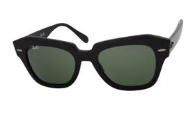óculos de sol Ray Ban State Street mod rb2186 901/31 tamanho 52