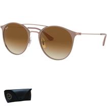 Óculos de Sol RayBan Feminino Redondo Beige On Copper RB3546L 90715152