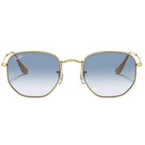 Óculos de Sol RayBan Hexagonal RB3548 0013F 54 Original Óculos de Sol RayBan Hexagonal RB3548 0013F 54 Original