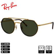 Óculos de Sol RayBan RB3765 Ouro Legend Polido Verde Classic RB3765 919631 5322