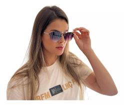 Óculos De Sol Redondo Blaze Finoti Original UV400 Feminino