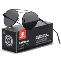 Óculos de Sol Redondo Feminino Polarizado Kdeam KD8805 Preto Óculos de Sol Redondo Feminino Polarizado Kdeam KD8805 Preto