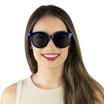 Óculos de Sol Redondo Gatinho Proteção UV400 Acompanha Case Envio Imediato