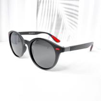 Óculos de sol redondo masculino detalhes colorido fashion cód 97-P25