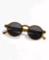 Óculos de Sol Redondo Oval Verde Clássico Retro Vintage UV400 - SUNONE