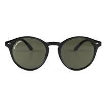 Óculos de Sol Redondo Preto Clássico Lincoln Green Black Proteção UV400 Saint Germain