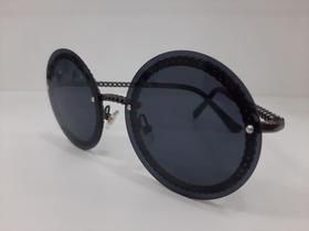 Óculos de Sol redondo preto