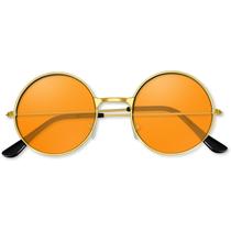 Óculos de Sol Redondos BOUBONI Orange Hippie - Unissex Óculos de Sol Redondos BOUBONI Orange Hippie - Unissex