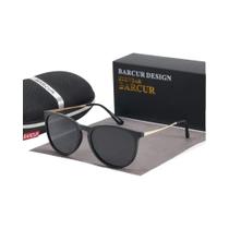 Óculos De Sol Redondos Polarizados Masculinos BARCUR Design Clássico UV400 Retro Moda Feminina