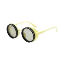 Óculos De Sol Redondos Retro Punk Unissex Polarizados UV400 Com Lentes Que Escurecem Para Dirigir