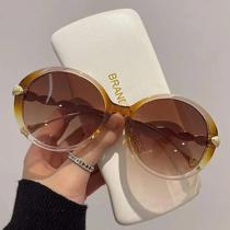 Óculos de Sol Redondos Retrô Vintage Femininos - Moda Luxo Kammpt