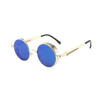 Óculos De Sol Redondos Vintage Steampunk Gótico Unissex Com Armação De Metal Retro Óculos De Sol Redondos Vintage Steampunk Gótico Unissex Com Armação De Metal Retro