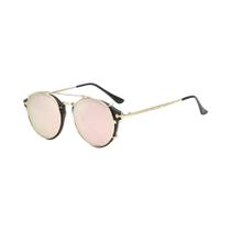 Óculos De Sol Redondos Vintage Unissex Estilo Gótico Com Proteção UV400 Clássico Estilo Steampunk Óculos De Sol Redondos Vintage Unissex Estilo Gótico Com Proteção UV400 Clássico Estilo Steampunk
