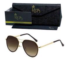 Óculos De Sol Reis Unissex Moderno De Acetato R-029