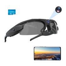 Óculos de Sol RERBO com Câmera WiFi 1080P UV400 Polarizados Óculos de Sol RERBO com Câmera WiFi 1080P UV400 Polarizados