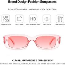 Óculos de sol retângulos para mulheres homens retrô chunky Y2K Sunglas Óculos de sol retângulos para mulheres homens retrô chunky Y2K Sunglas