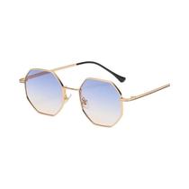 Óculos de Sol Retrô Femininos 2023 - Metal Poligonal UV400