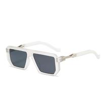 Óculos De Sol Retro Femininos Em Forma De Polígono UV400, Lentes Coloridas, Tendência De Moda