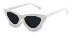 Óculos De Sol Retro Gatinho Moda Blogueiras Branco