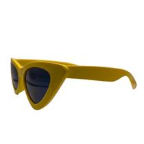 Óculos De Sol Retrô Gatinho Proteção Uv Amarelo