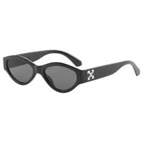 Óculos De Sol Retrô Hypes Lente Preto Blogueira Moda Uv400