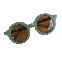 Óculos de Sol Retrô Infantil Criança UV 400 Verde