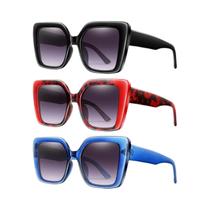 Óculos De Sol Retro Oversized Para Mulheres, 3 Pares, UV400, Estilo Vintage Com Armação Grande