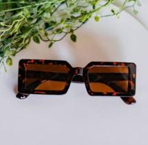 Óculos de sol retrô quadrado estampa tartaruga feminino masculino Óculos de sol retrô quadrado estampa tartaruga feminino masculino
