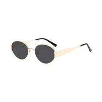 Óculos De Sol Retro Unissex Oval Luxuosos De Metal Redondos Para Dirigir Clássicos Casuais Óculos De Sol Retro Unissex Oval Luxuosos De Metal Redondos Para Dirigir Clássicos Casuais