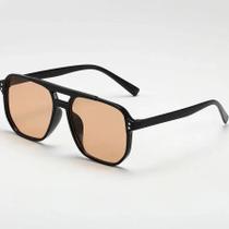 Óculos De Sol Retro Unissex Quadrados Pretos Acessórios De Moda Poligonais Adequados Para Presentes