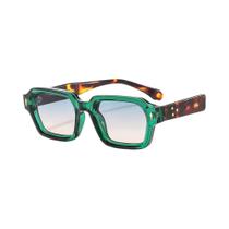 Óculos De Sol Retrô Unissex Quadrados UV400 Vintage Designer Com Rebites Para Uso Externo